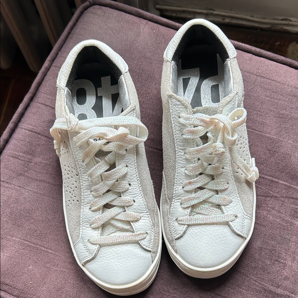 P448Women's John White Sneakers size 37 - Picture 2 of 5